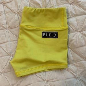 Neon Yellow Fleo shorts